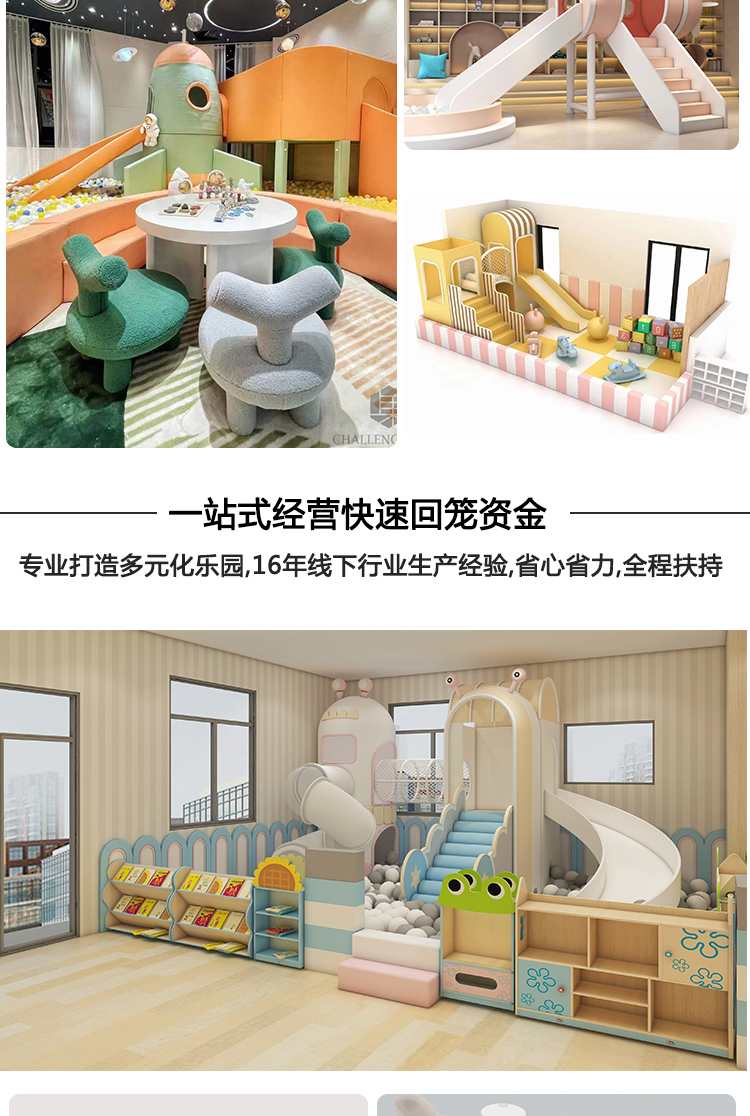 Small mischievous castle indoor children's playground equipment, parent-child early education, mother and baby store sales department facilities, customized slides