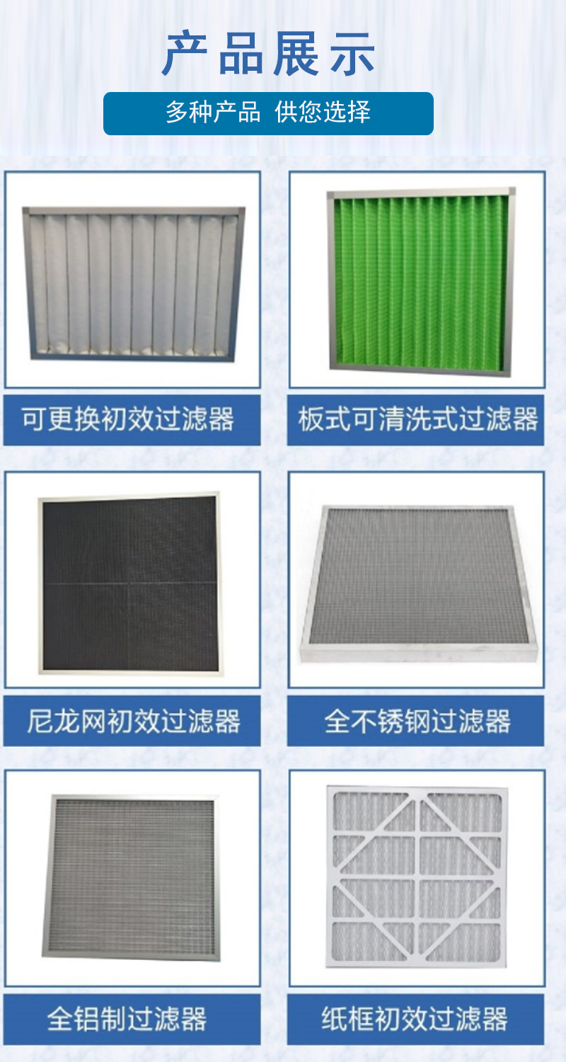 Indoor replaceable high-efficiency filter box, clean room air filter screen, dust-free room ventilation system, purification and dust removal