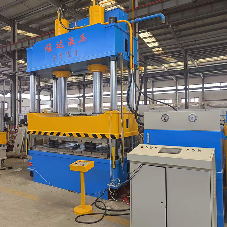 315 ton four column hydraulic press in stock, leakage plate, manhole cover, cable trench cover, forming oil pressure press, customizable