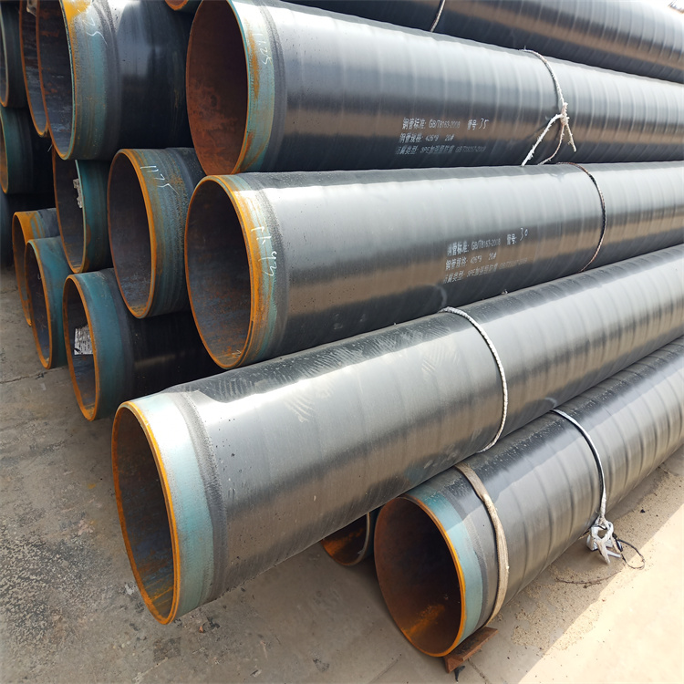 Buried 3PE anti-corrosion spiral steel pipe for sewage and water supply delivery, customized according to needs