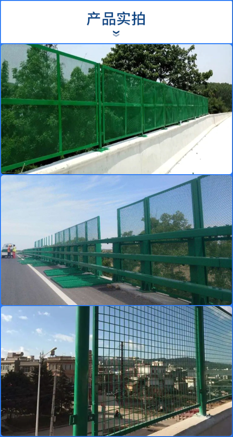 Bridge Dipped Plastic Anti Parabolic Net 2.3mm Safety Anti Falling Net 304 Stainless Steel Protective Fence on Both Sides of the Road