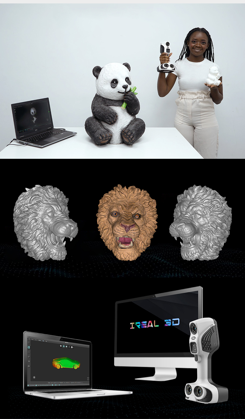 3D scanner industrial grade high-precision handheld color texture portrait human reverse modeling 3D reading machine