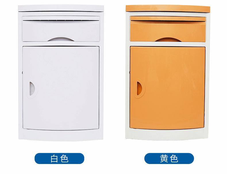 Hospital medical bedside table ABS nursing bedside table Removable bedside storage cabinet