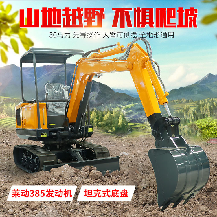 Mini Excavator 12 Household Agricultural Mini Multifunctional 2-ton Mini Hook Machine Engineering Orchard 10 Mini Excavator