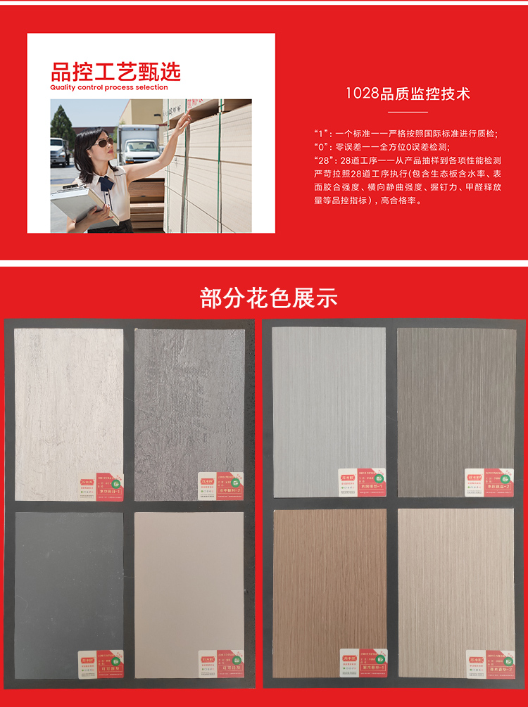 Su Carpenter Ecological Board ENF Environmental Protection Rock Pattern Furniture Board Whole House Customized Board