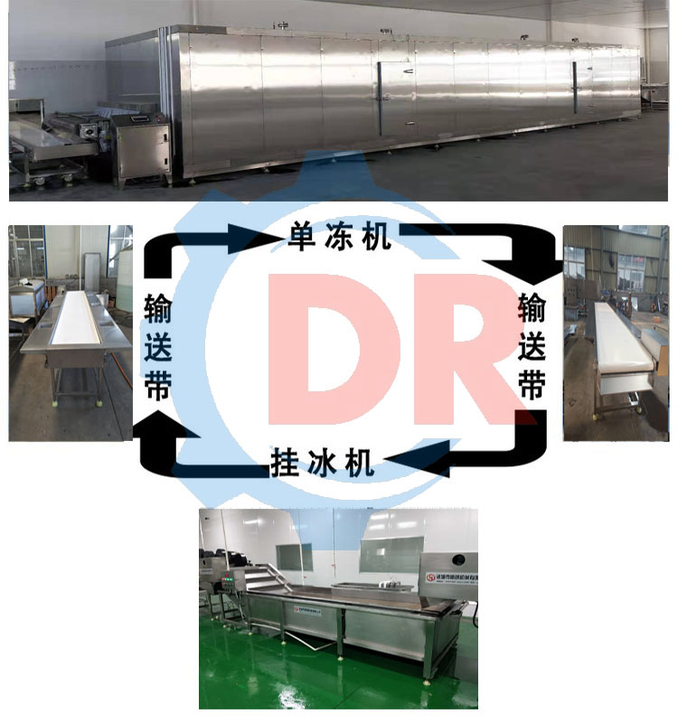 Deren frozen chicken feet quick freezer Freon refrigeration quick freezer chicken frozen at low temperature