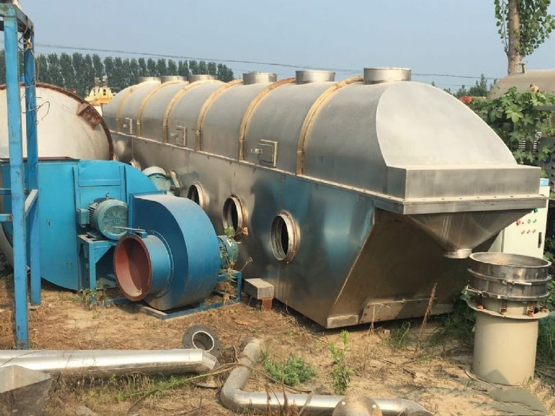 Used vibrating fluidized bed dryer for granules, drying machine, stainless steel continuous type