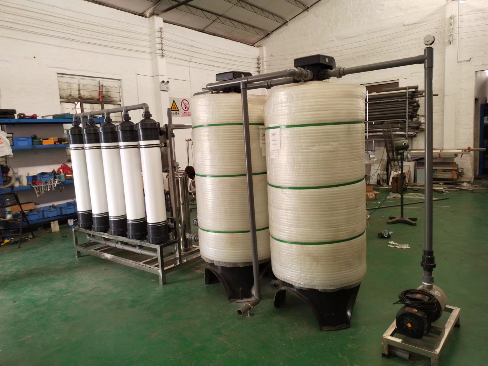 6 ton ultrafiltration water purification equipment, tap water, mineral water plant, reclaimed water reuse system, drinking water equipment