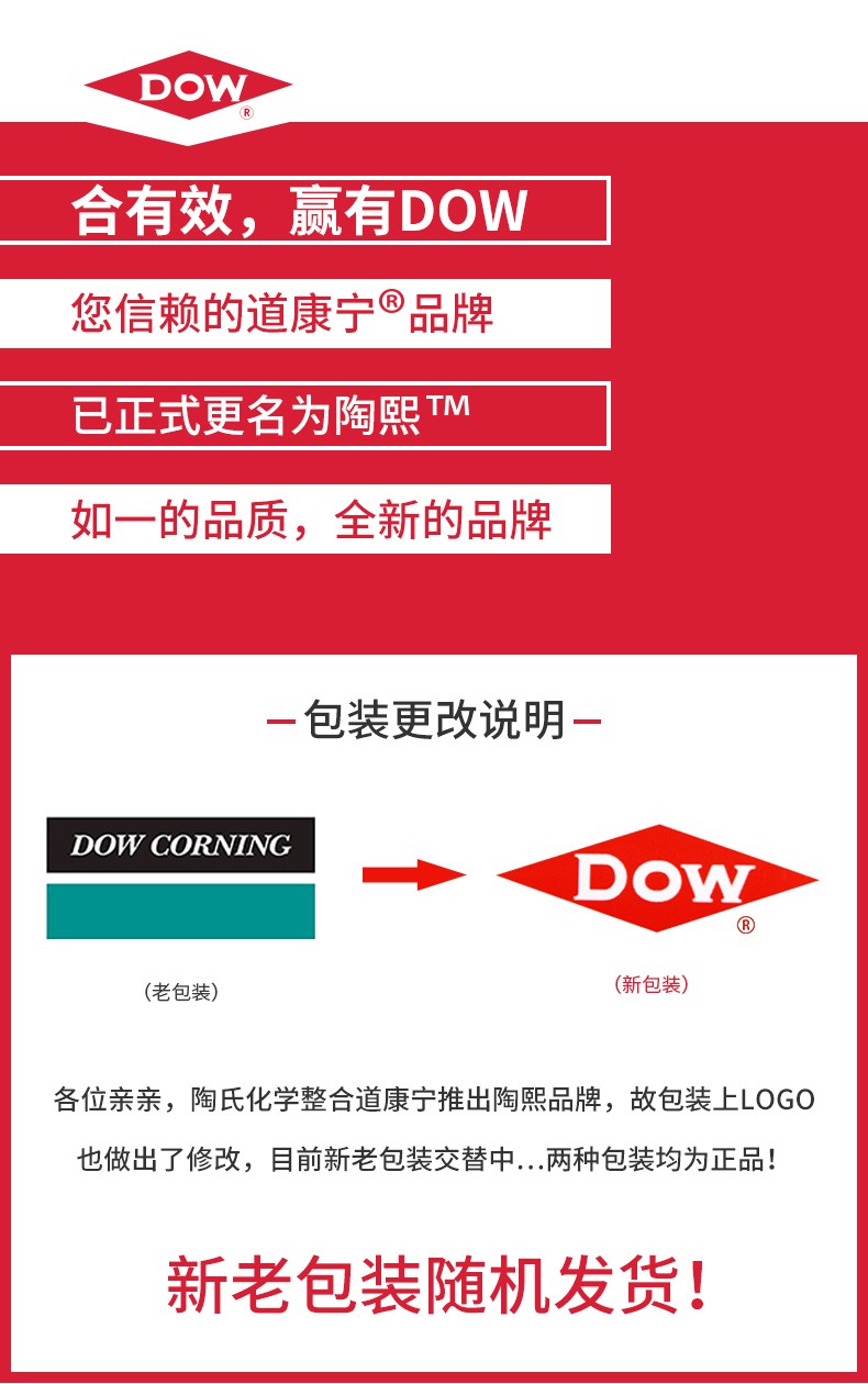 Dow Corning Good Fit Neutral Silicone Sealant Tao Xi Silicone Door and Window DOW Glass Adhesive White/Translucent