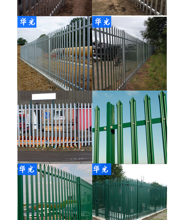 Professional customization of European style sharp pile guardrail, W-type D-type fence, iron tower, power station, park fence, exit specifications