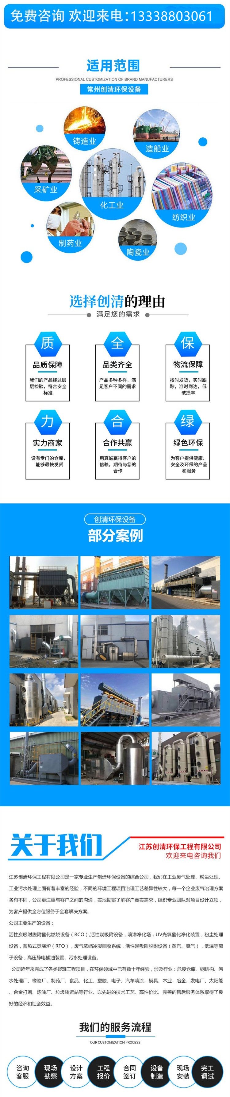 Spray booth exhaust gas treatment equipment PP spray tower smoke exhaust gas treatment creates clean and environmentally friendly environment