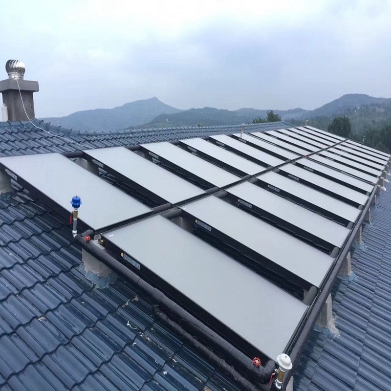 Intelligent Microcirculatory Roof Pressure Bearing Open Villa Type High rise Household Flat Panel Solar Water Heating System