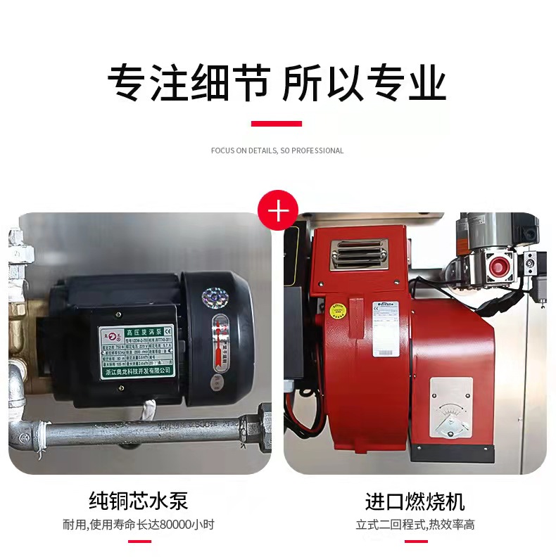 500kg fuel gas steam generator, double condensing half ton fuel boiler, low nitrogen and environmental protection