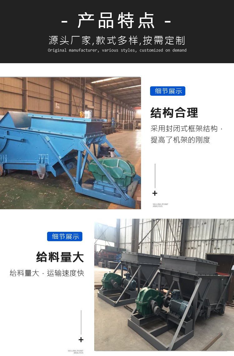 Slot feeder, reciprocating feeder, mining feeding equipment, reciprocating feeding equipment