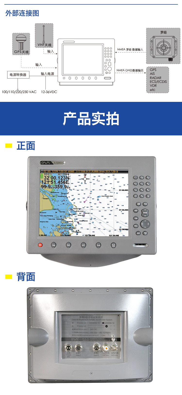 Marine Saiyang Pilotage AIS9000-12 Ship Automatic identification system Collision Avoidance Navigator Chart Handheld