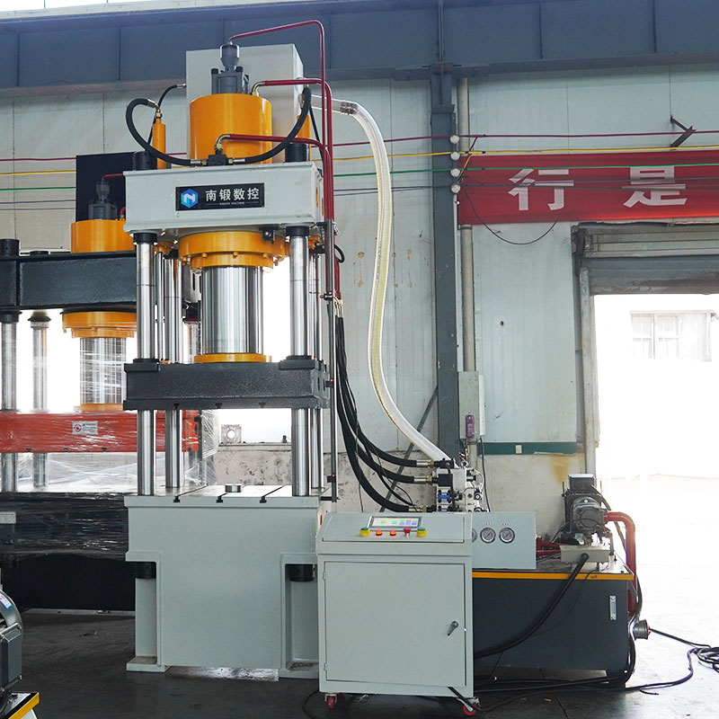 315 ton servo controlled three beam four column hydraulic press 315T automatic line oil press PLC precision servo press