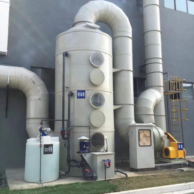 Spray booth exhaust gas treatment equipment PP spray tower smoke exhaust gas treatment creates clean and environmentally friendly environment