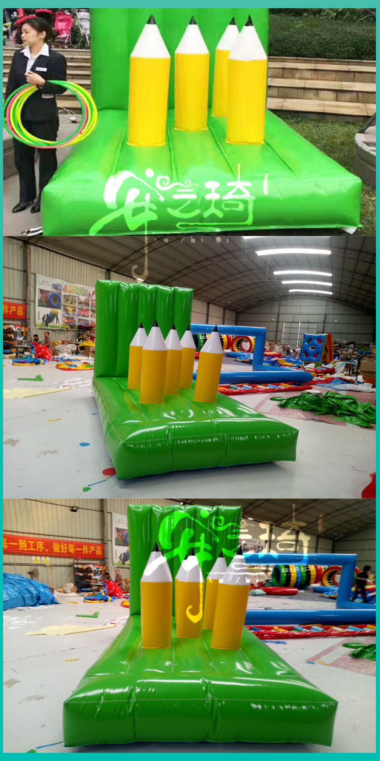 Inflatable Pencil Throwing Fun Games Prop Ferrules Outdoor Indoor Team Building Expansion Activity