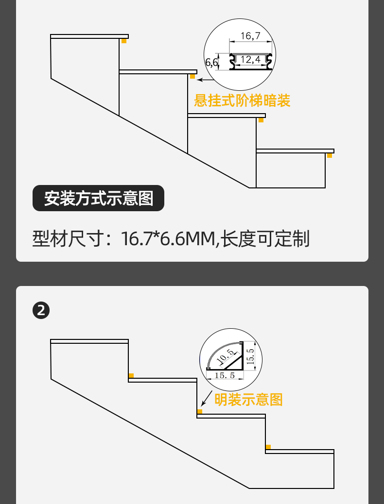 Home decoration step LED light intelligent induction network red step line light 10 meter step light multiple dry light strips