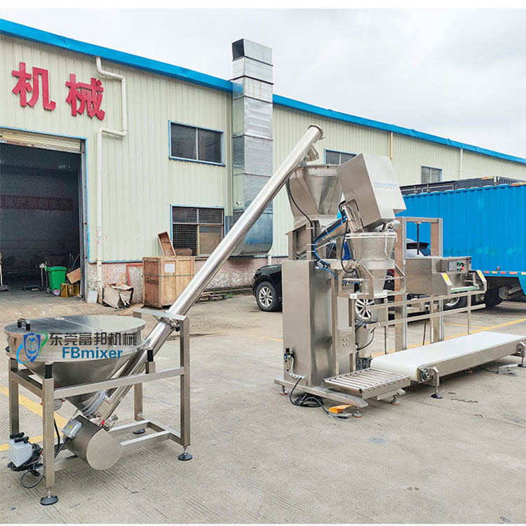 Vertical open bag packaging machine for coffee powder, semi-automatic packaging scale for petroleum additives