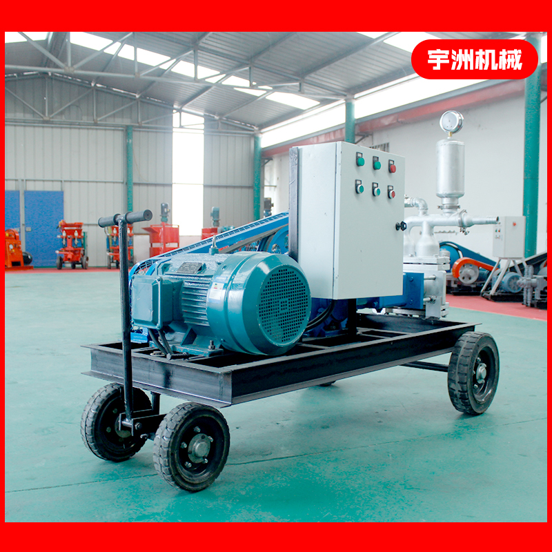 Special for Roadworks of tunnel bridge with high pressure cement double cylinder mortar pump in Henan Nanjing Shalong