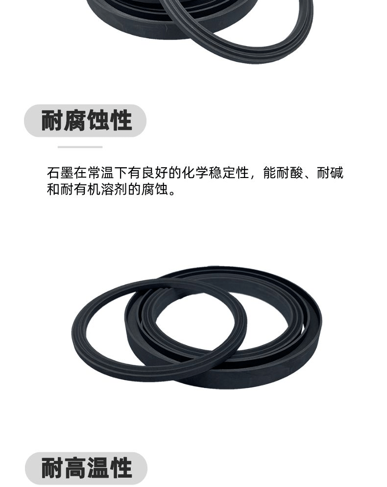 Graphite Rasch ring packing, graphite ring, high-purity carbon ring, complete specifications, high temperature and corrosion resistance, North Stream carbon ring