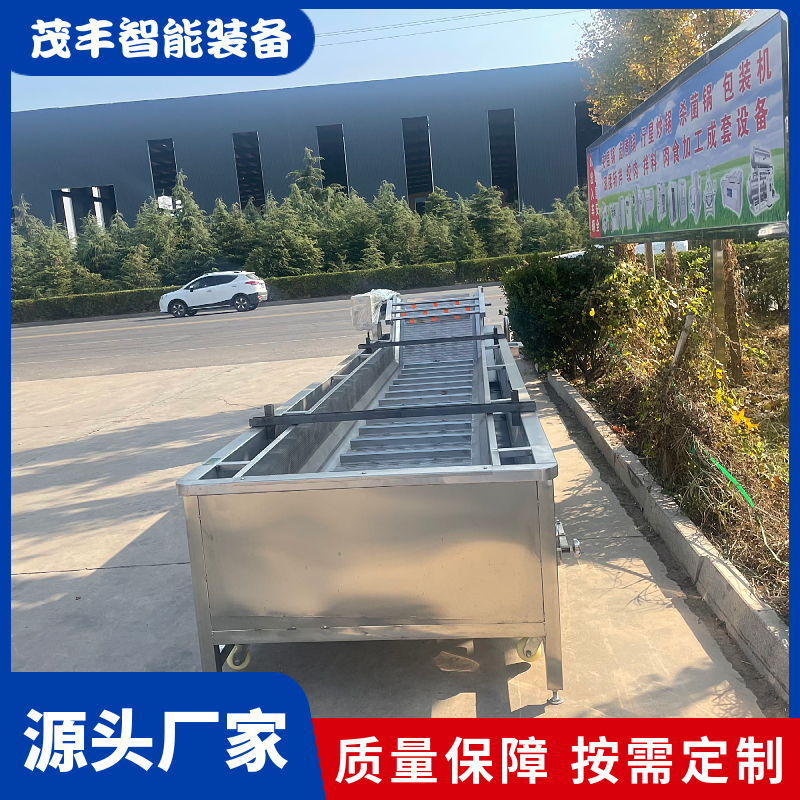 Fully automatic bubble cleaning machine, multifunctional high-pressure spray cleaning equipment, vegetable cleaning processing equipment