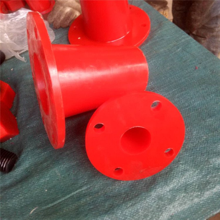 Pipeline lining with polyurethane PU wear-resistant pipe fittings, Uni rubber shock absorber brand Yimao can be customized