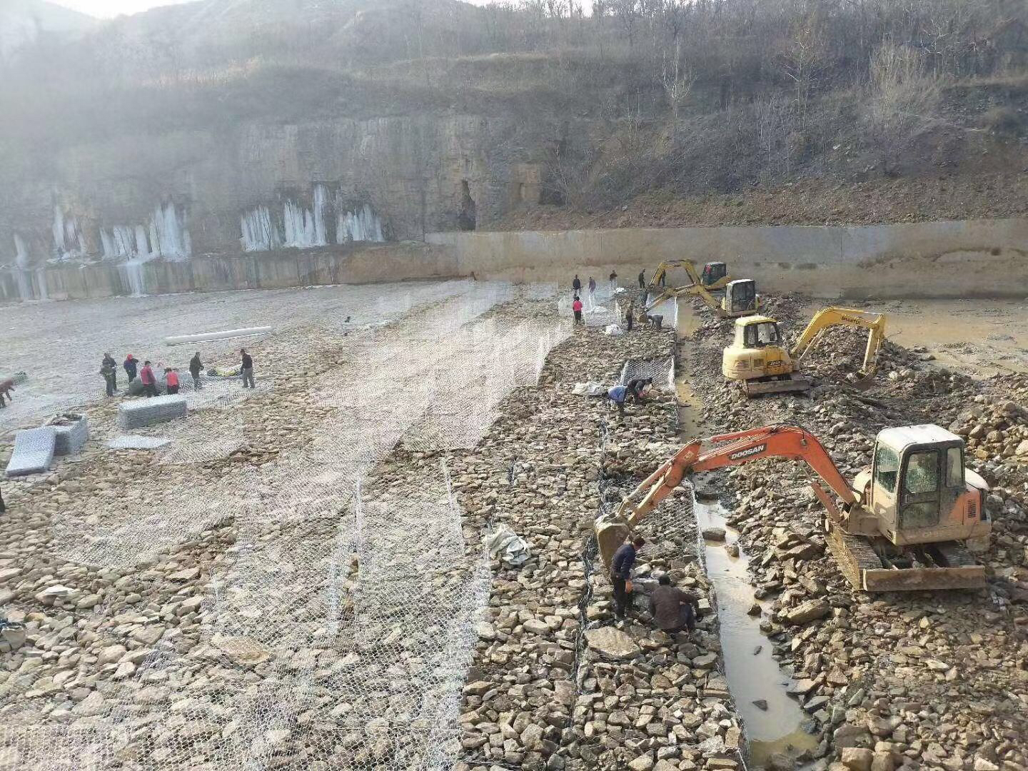 River slope protection, mesh, mesh, mat, Renault Gabion mesh, zinc aluminum alloy, Gorfan embankment protection