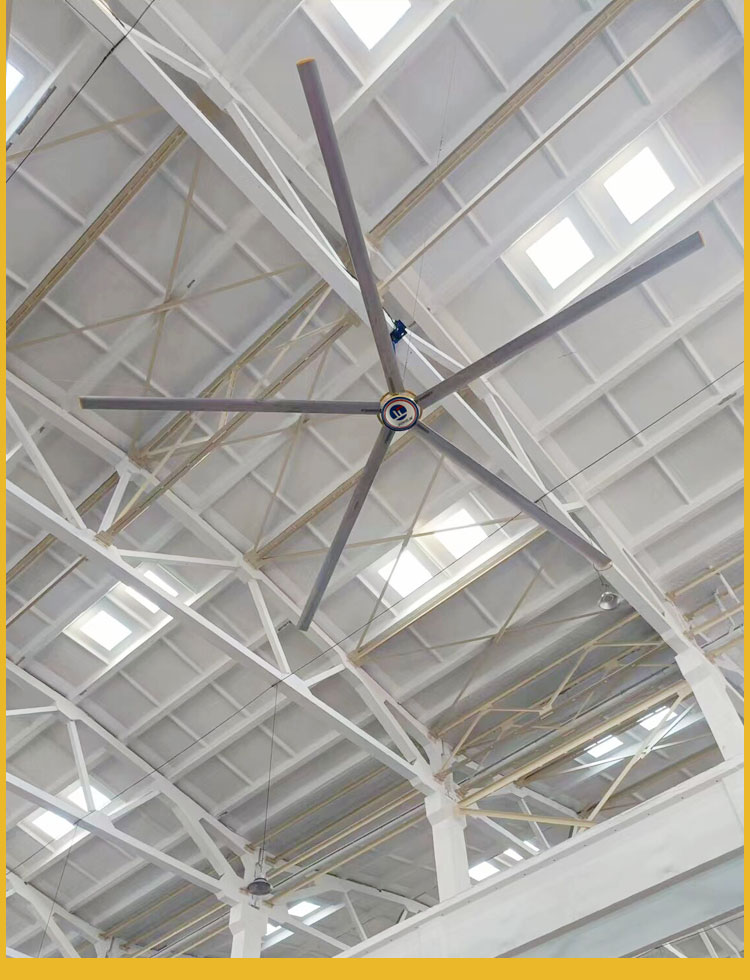 Jiangsu Industrial Large Ceiling Fan Workshop Warehouse Large Electric Fan Energy Saving Industrial Fan Low Energy Consumption High Wind Power