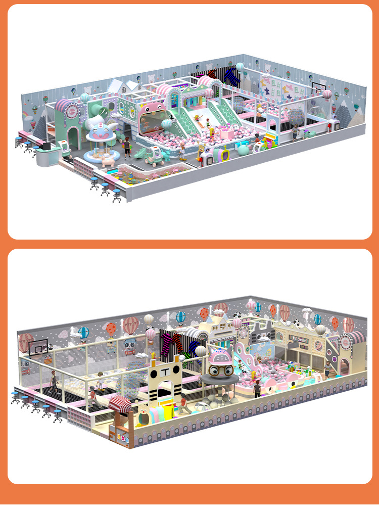 Mancheng Large Naughty Castle Children's Park Equipment Indoor Amusement Park Facilities Kindergarten Amusement Park Slide Facilities