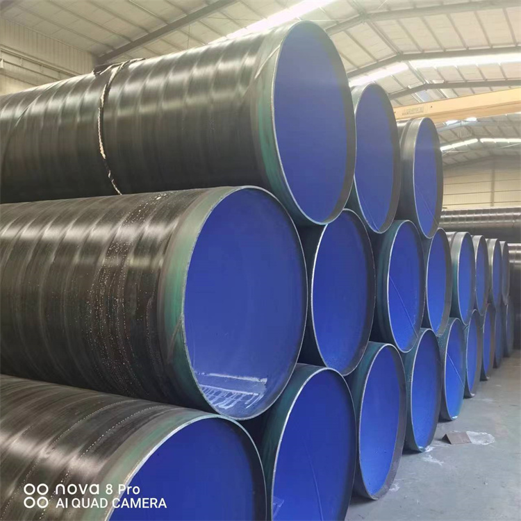 3PE anti-corrosion seamless steel pipe composite pipeline with external 3PE inner coating for water transmission in hydraulic engineering