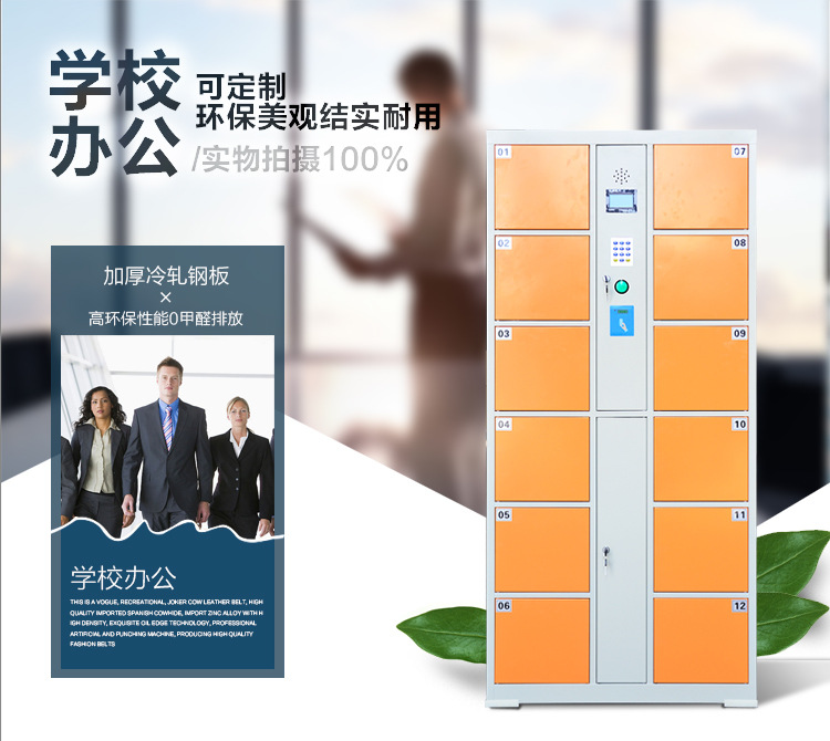 Supermarket smart storage cabinet, shopping mall electronic storage cabinet, mobile phone WeChat scanning code storage cabinet, facial recognition storage cabinet