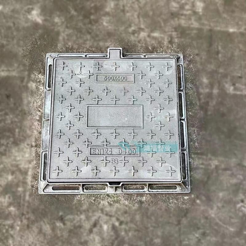 Light cast iron square well, ductile iron square well cover, community sewage and power inspection well cover plate, low bearing capacity, and low pedestrian movement