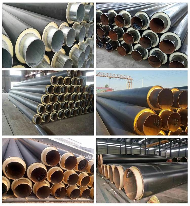 Fangda Pipeline Prefabricated Directly Buried Polyurethane Insulation Pipe to Heating Network Pipe Heating System Steel Sleeve Steel Steam