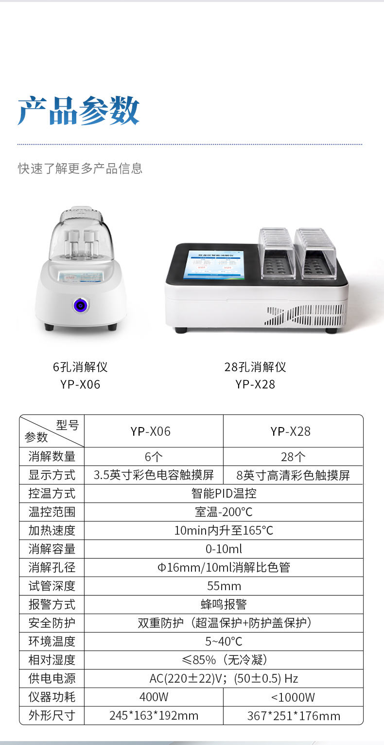 Multifunctional Water Quality Digester Portable Intelligent Digester Water Quality Rapid Digester Youyun Spectrum YP-X28