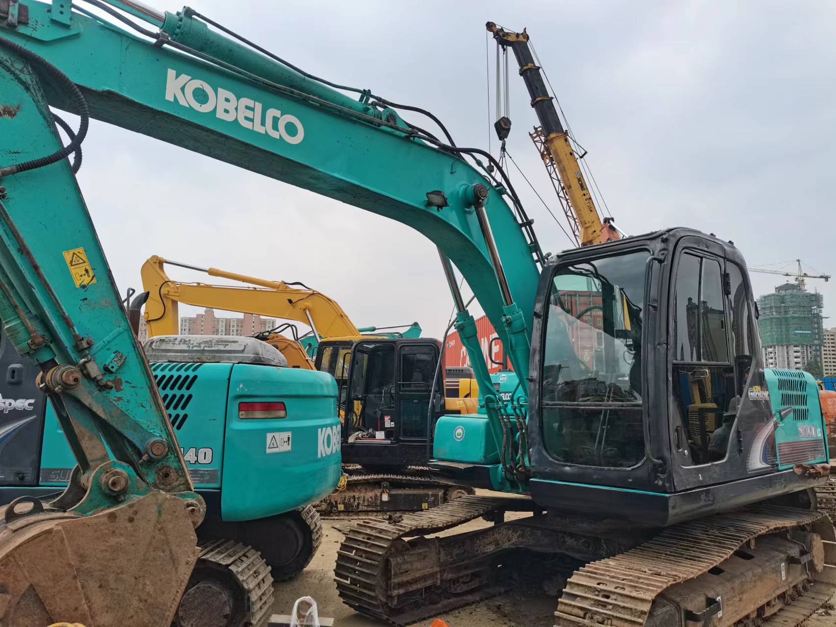 Transferred KOBELCO 140 original second-hand excavator, applicable to all kinds of mudflat, marshes, ditches and rivers