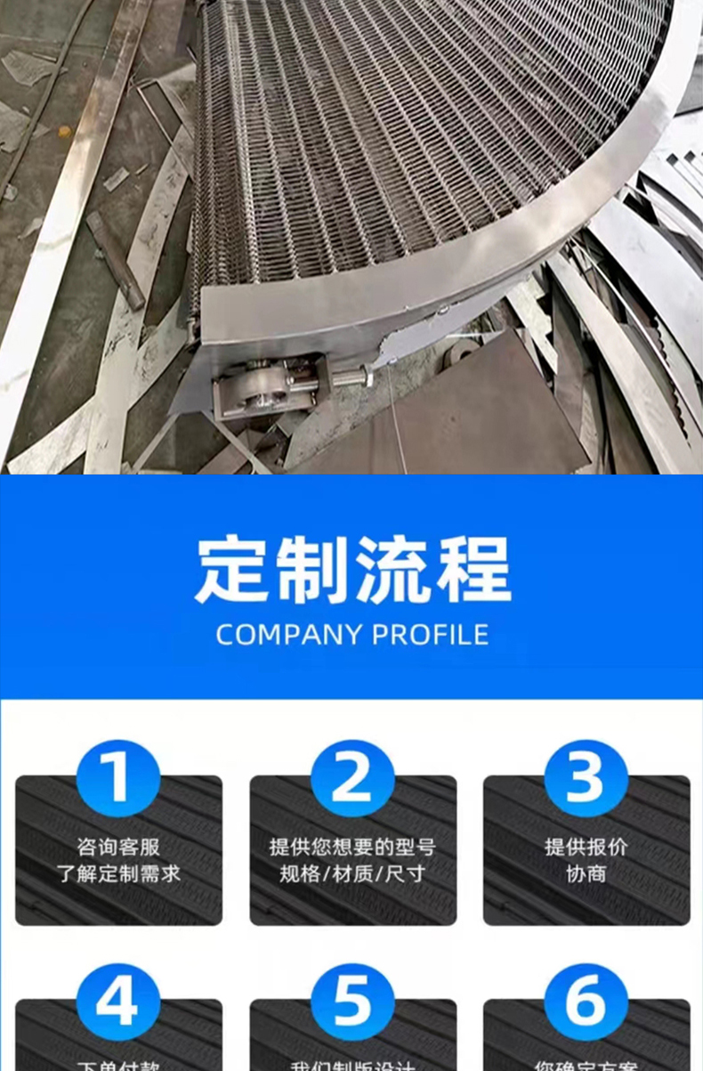 Food tunnel oven dryer mesh belt turning machine cake, fruit and vegetable cleaning assembly line small turning conveyor belt