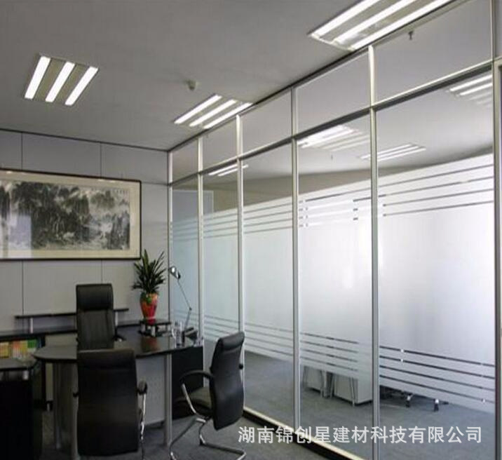 Office glass partition wall, double glass louver partition, hotel office glass partition, fireproof partition