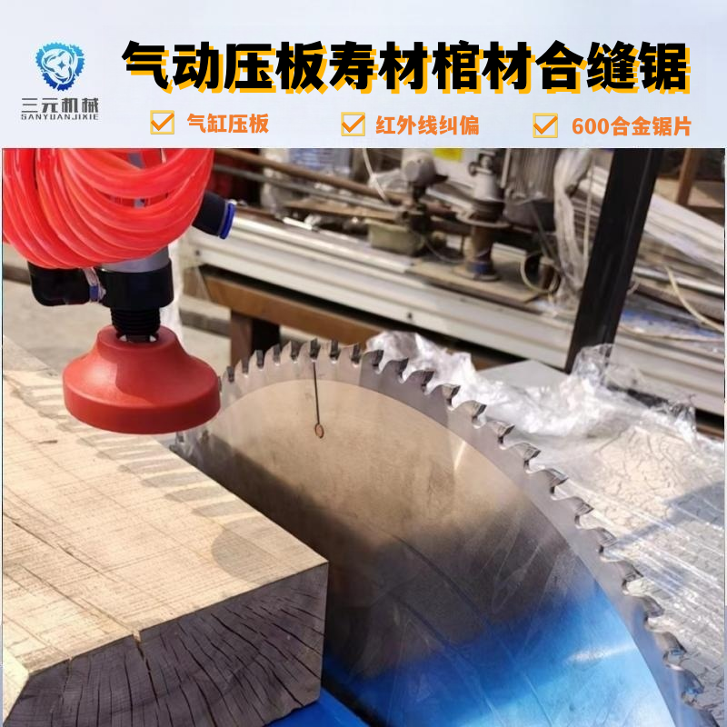 Three element MJ6132 precision cutting board saw 45 degrees and 90 degrees cylinder pressure plate electric lifting woodworking push table precision saw