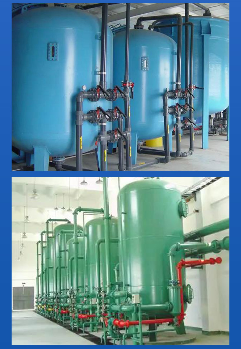 Carbon steel rubber lined anion and cation exchanger Customized food and drug decolorization and purification Hongyu mixed bed ion exchanger