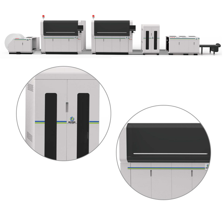 8-color double-sided high-speed ink-jet rotary Digital printing machine