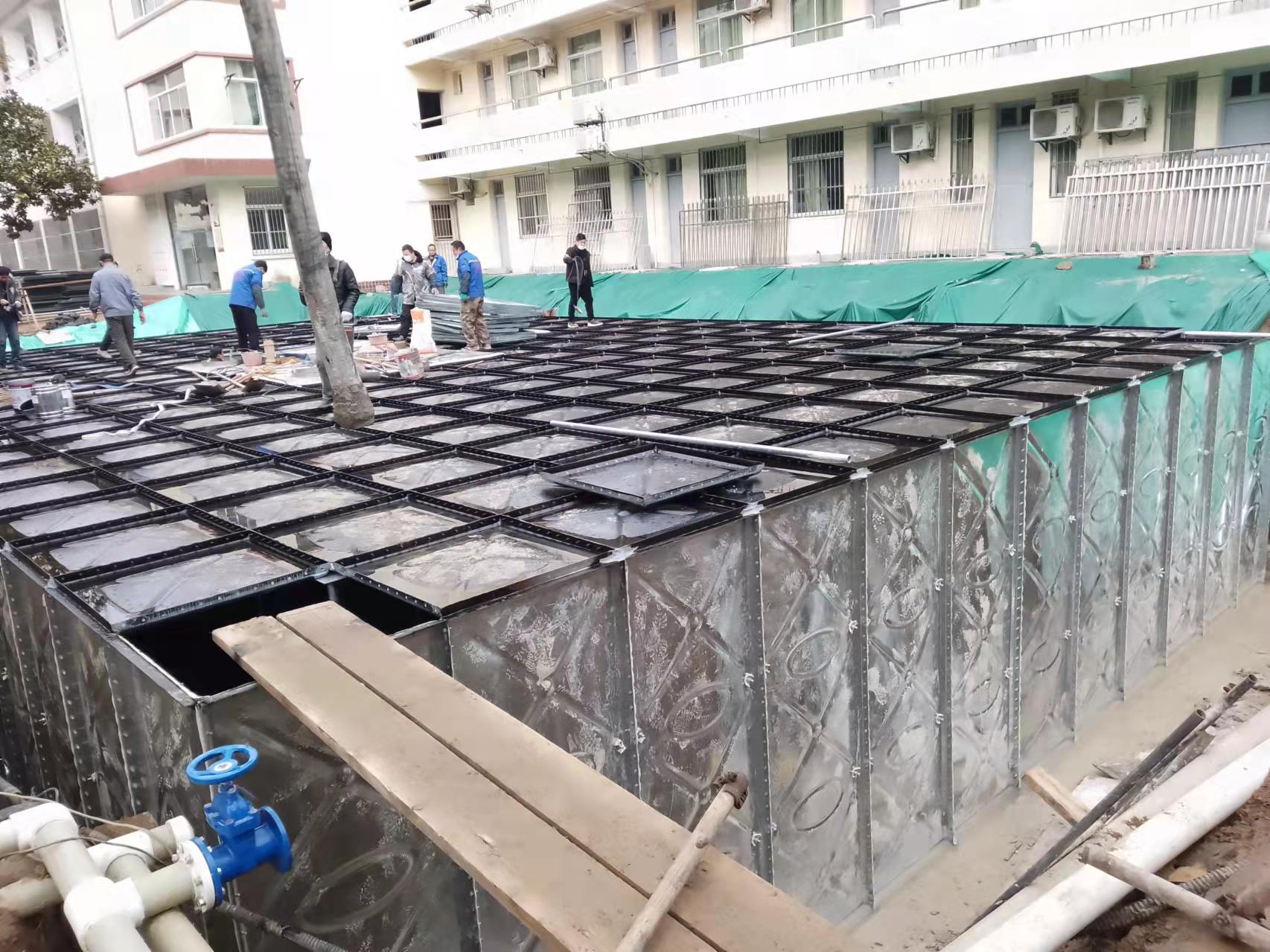 The effective volume of the anti floating underground fire water tank in Zhangzhou, Fujian is 360 cubic meters