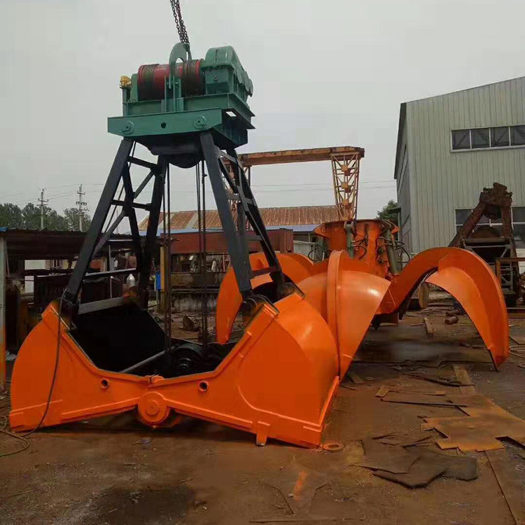 Crane grab construction machinery accessories 10 cubic meters electric remote control hydraulic