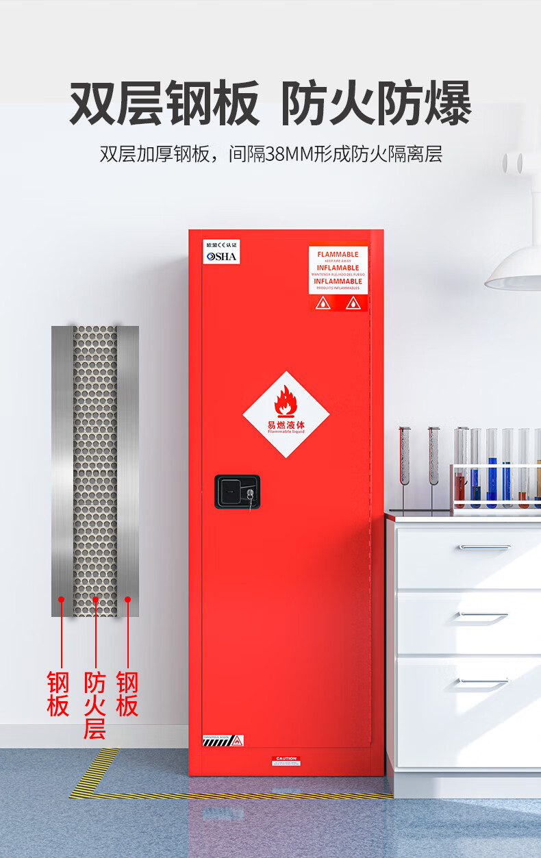 Industrial chemical safety cabinet, experimental storage cabinet, hazardous chemical explosion-proof hazardous material explosion-proof cabinet