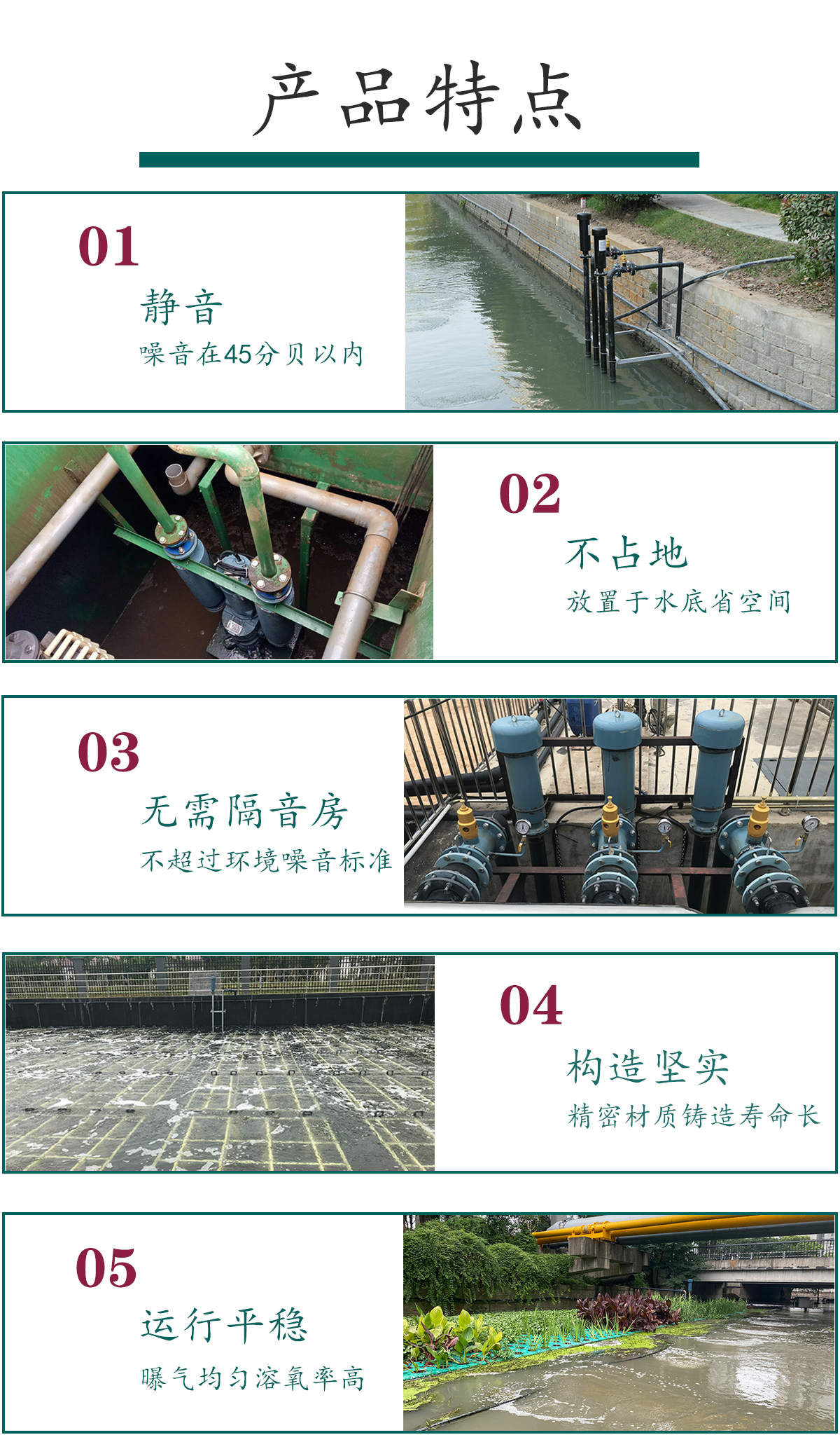 Buried sewage treatment submerged water fan AVW-5015 integrated submersible fan MBR membrane tank aeration fan