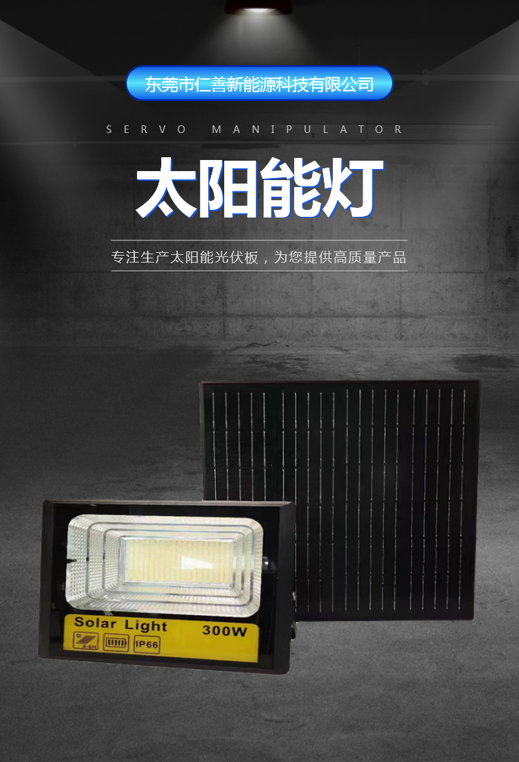 Renshan 300W Solar Projector Photovoltaic Power Generation Module Commercial Household Energy Storage System