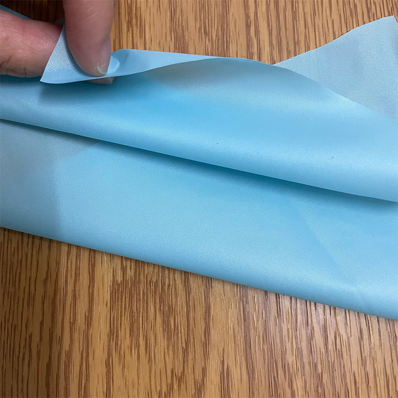 Blue nylon PU coated fabric tested for skin irritation and sensitization through ISO10993 biocompatibility