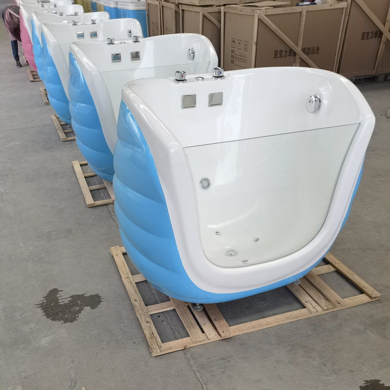 Wholesale of baby swimming pool equipment for mother and baby stores, multi-functional transparent children's swimming pool