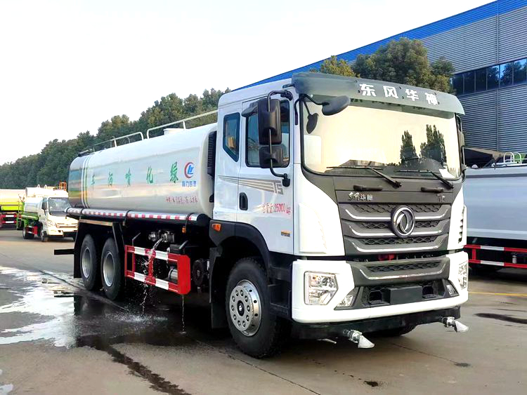 Dongfeng Huashen T5 rear double bridge 20 square meter sprinkler truck manufacturer directly provides various sizes of sprinkler trucks for nationwide delivery